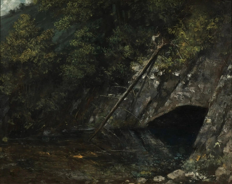 La Source Bleue - Gustave Courbetin maisemamaalaus