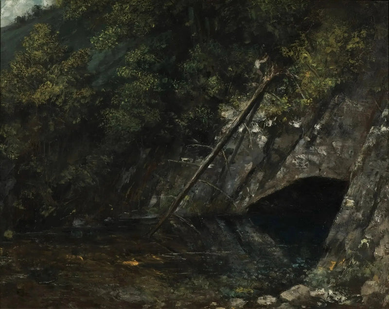 La Source Bleue - Gustave Courbetin maisemamaalaus