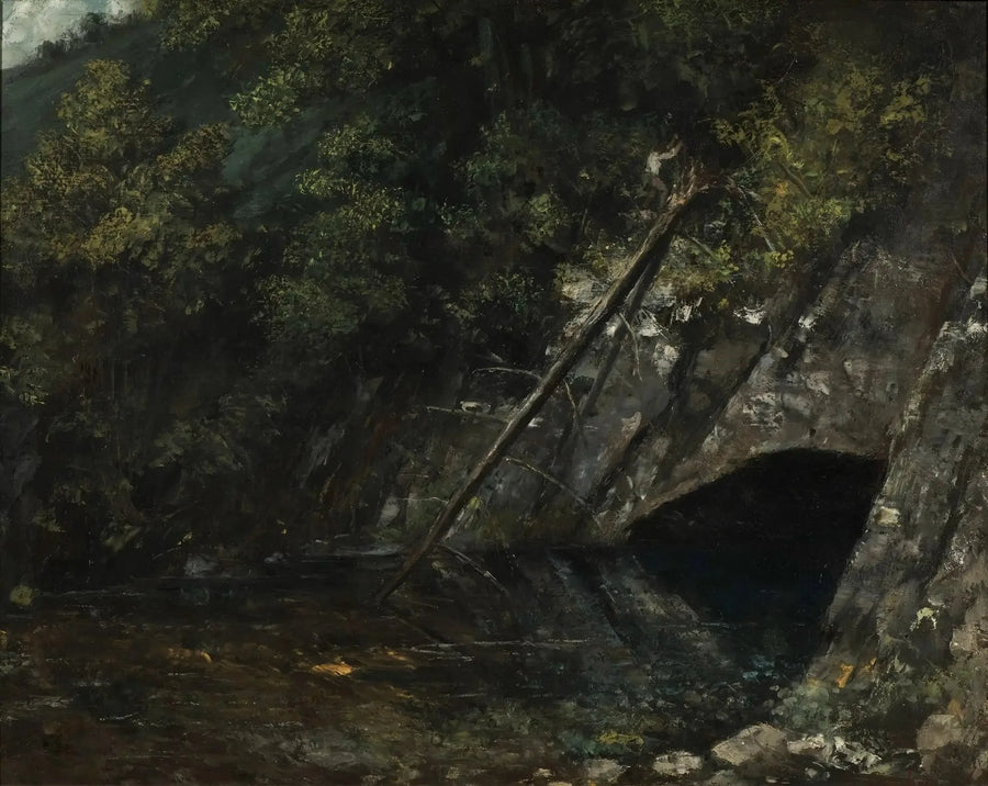 La Source Bleue - Gustave Courbetin maisemamaalaus