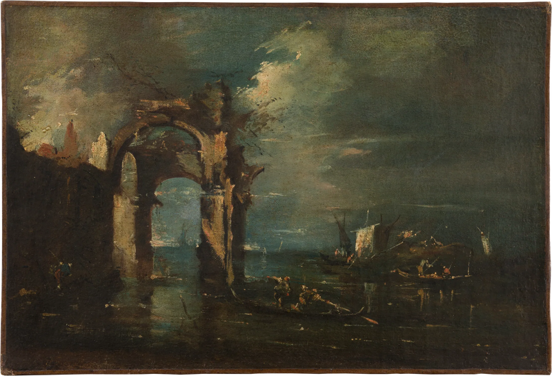 Laguunin maisema - Francesco Guardi