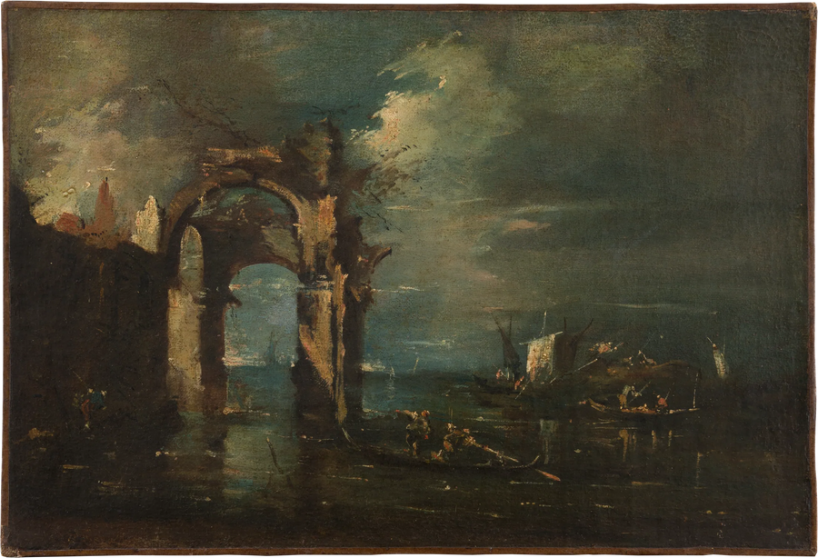 Laguunin maisema - Francesco Guardi