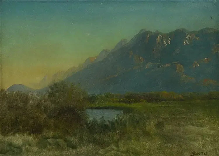 Vuoristomaisema - Albert Bierstadt