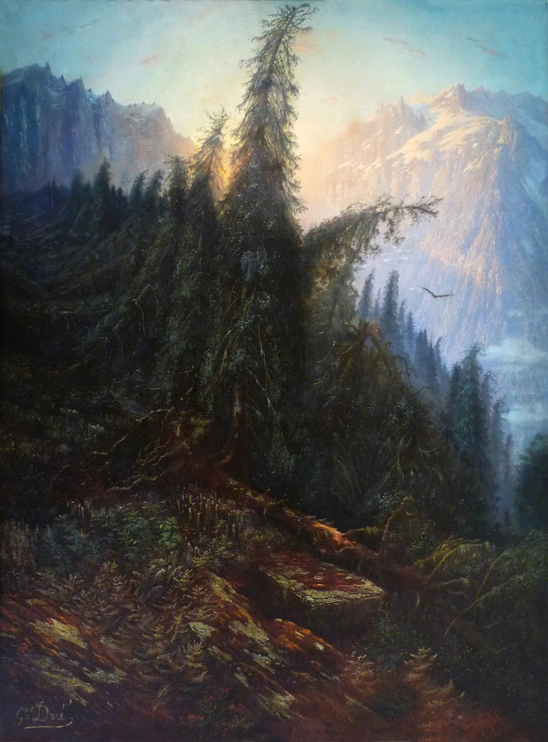 Vuoristomaisema - Gustave Doré