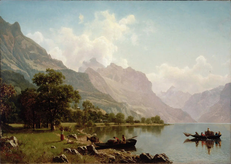 Sveitsin vuoristomaisema - Albert Bierstadt