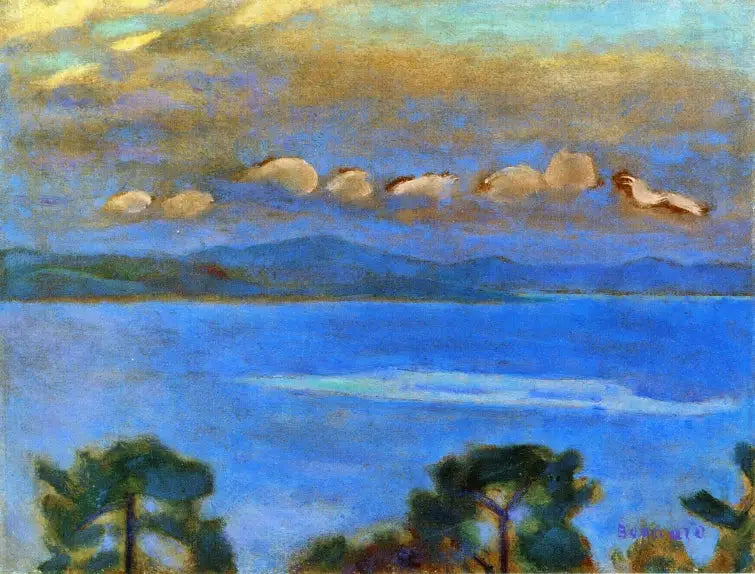 Yön maisema, Saint-Tropez'n lahti - Pierre Bonnard