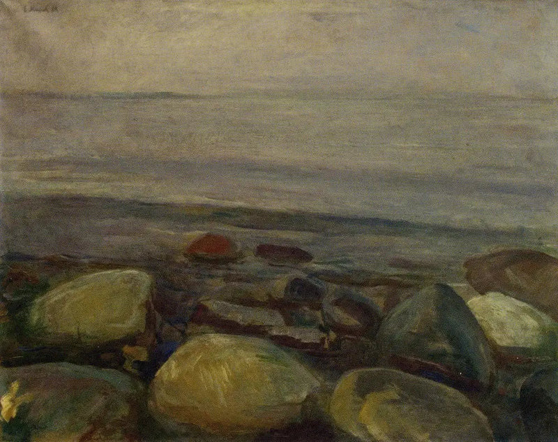 Rannikkonäkymä Åsgårdstrandissa - Edvard Munch