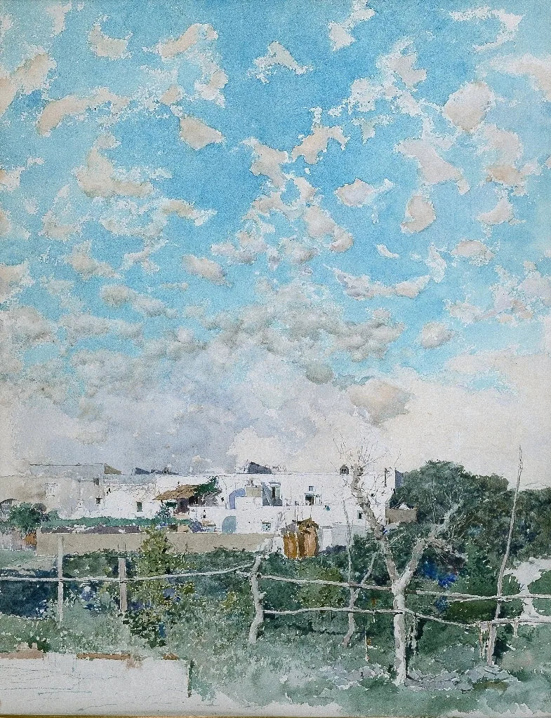 paysage de Portici - Mariano Fortuny Marsal