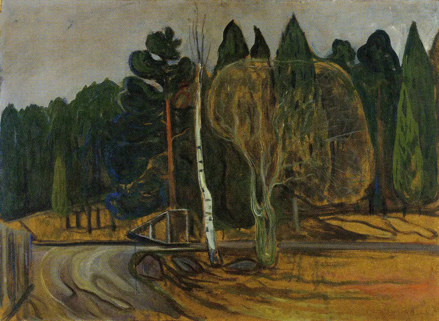 Kevätmaisema lumenaurajalla - Edvard Munch