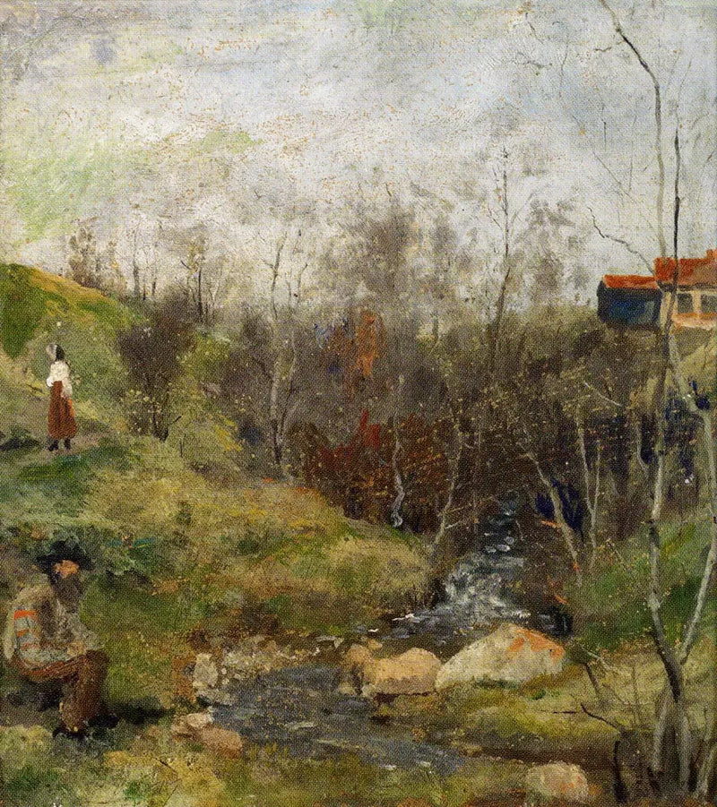 Kevätmaisema - Edvard Munch