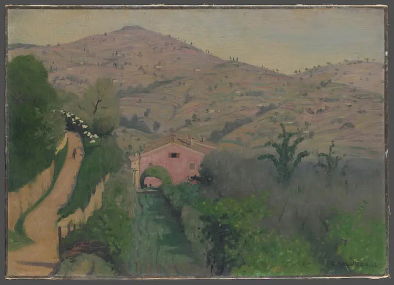 Pérousen ympäristön maisema - Félix Vallotton