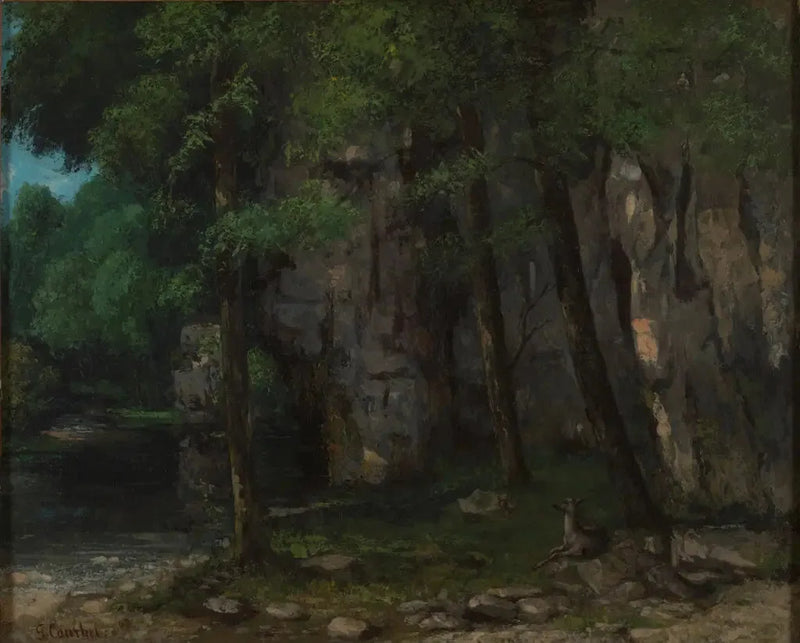 Jura maisema - Gustave Courbet