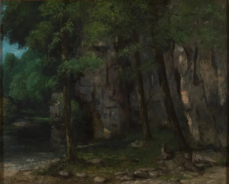 Jura maisema - Gustave Courbet