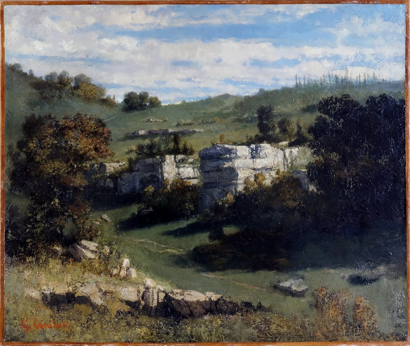 Jura maisema - Gustave Courbet