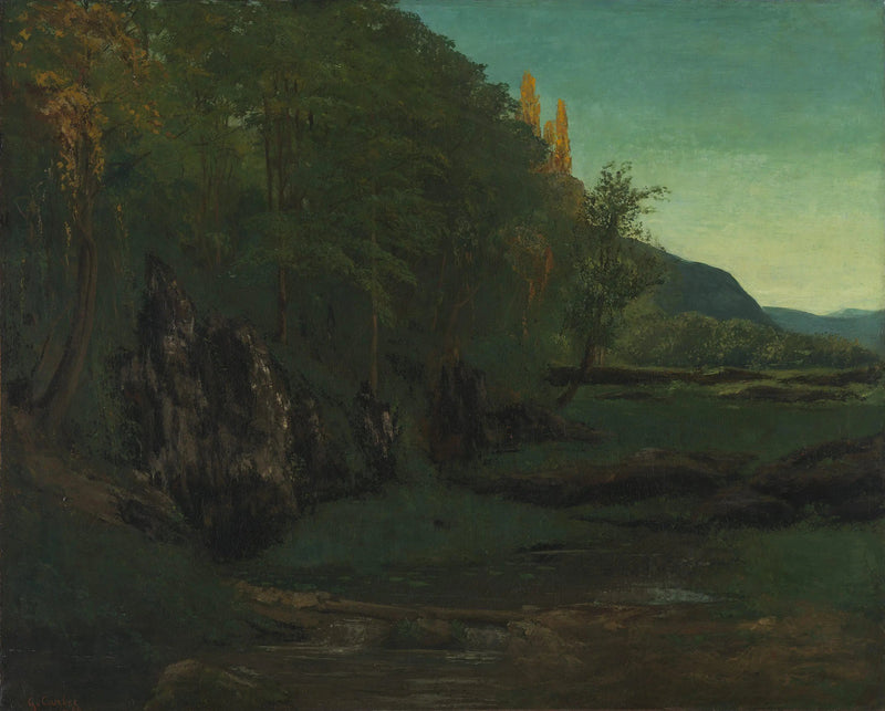 Jura maisema - Gustave Courbet