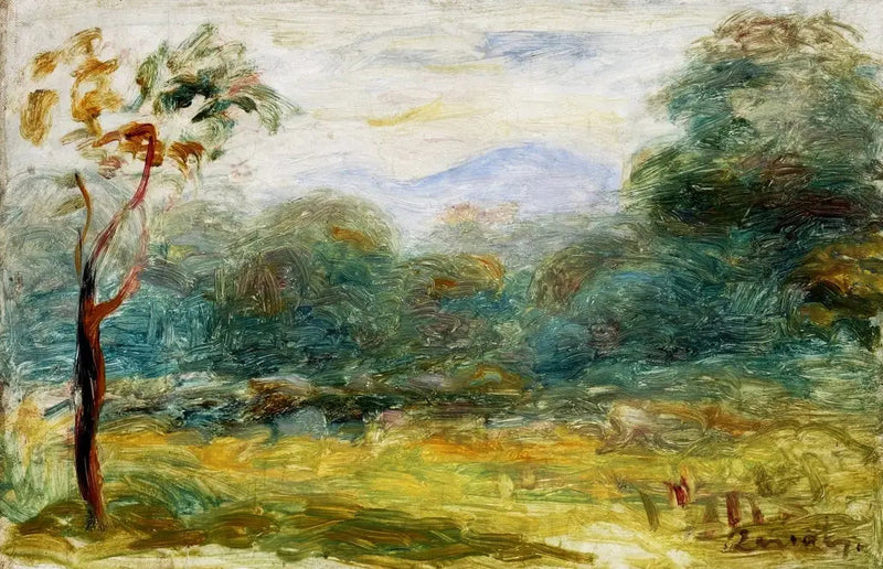 Etelän maisema (Cagnes). - Pierre-Auguste Renoir