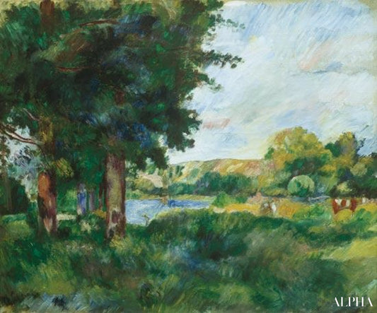 Paysage en Ile-de-France - Pierre-Auguste Renoir - Reproductions de tableaux et peintures haut de gamme