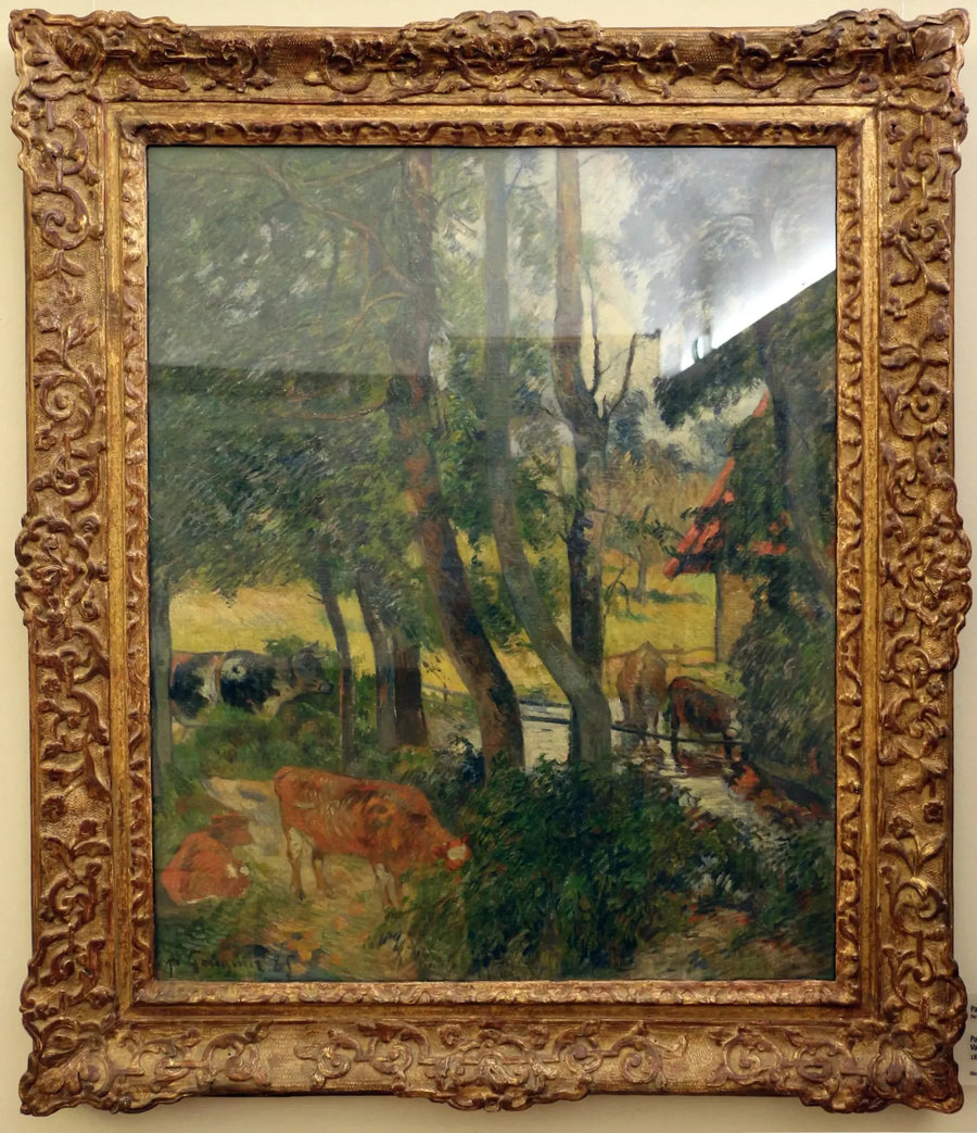 Maisema Normandiassa - Paul Gauguin