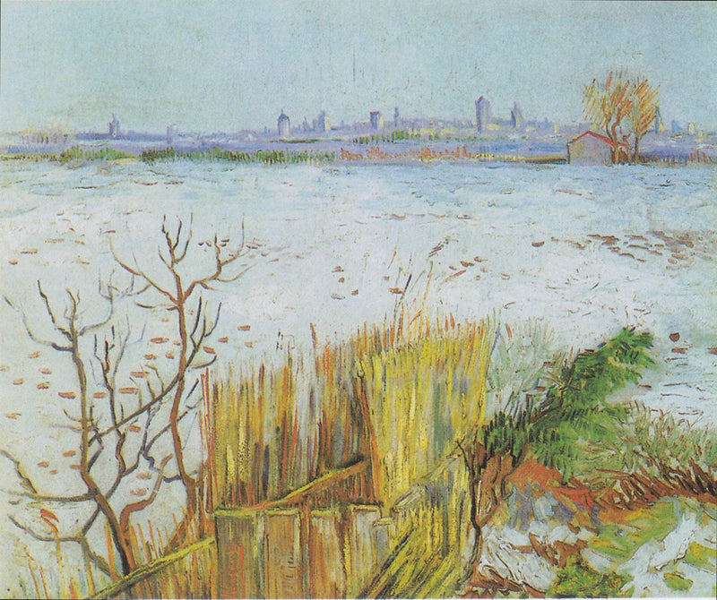 Luminen maisema Arlesin taustalla - Vincent van Gogh
