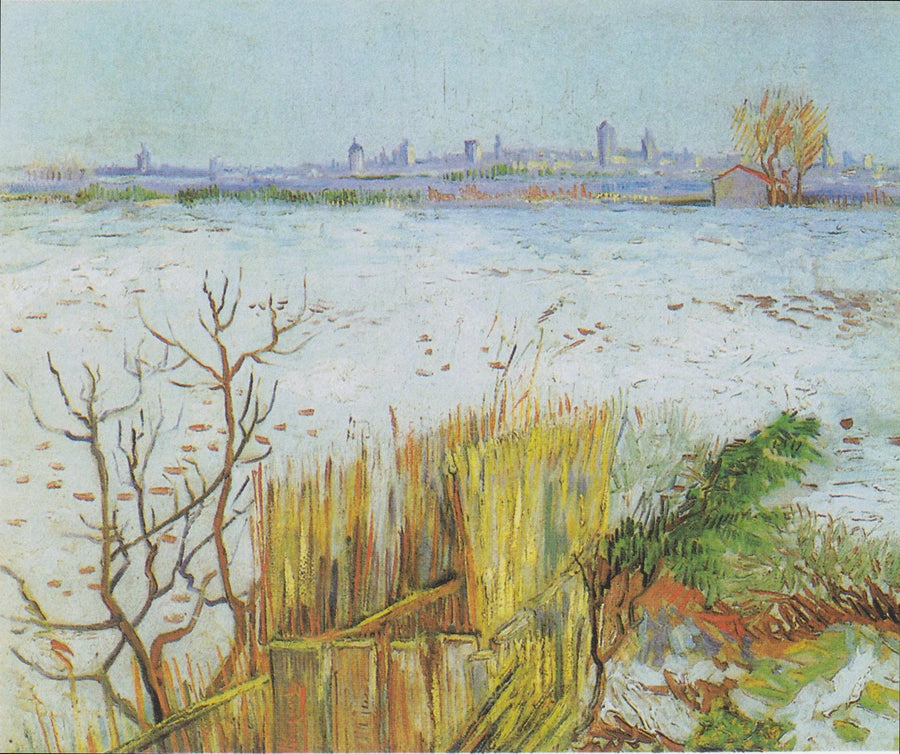 Luminen maisema Arlesin taustalla - Vincent van Gogh