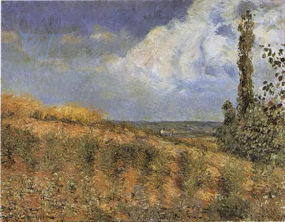 Maisema, Pontoisen ympäristössä - Camille Pissarro