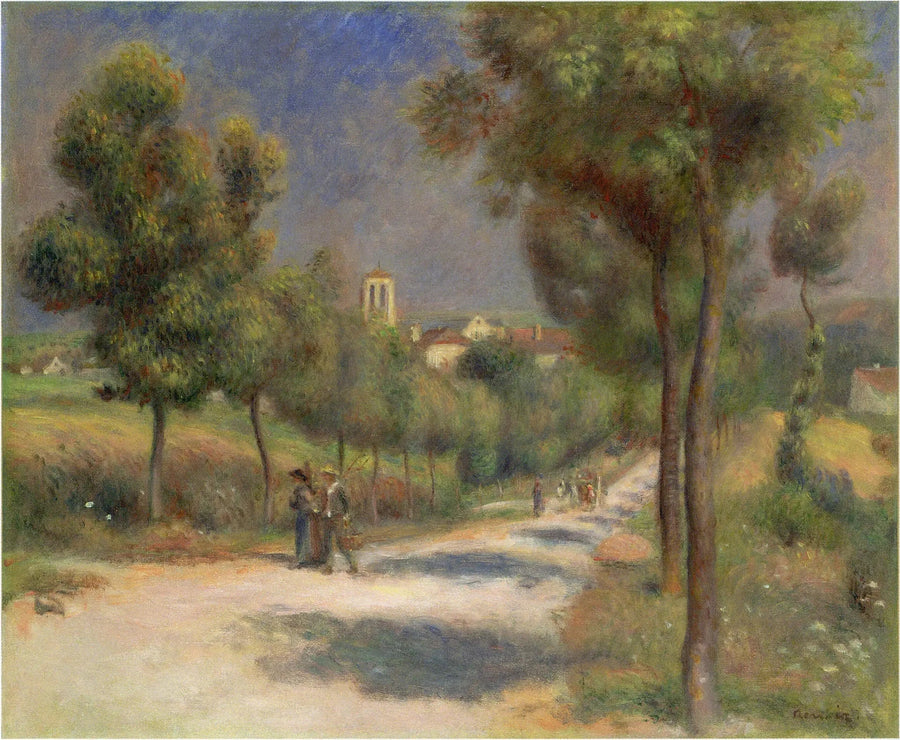 Essoyesin maisema, aikaisin aamulla - Pierre-Auguste Renoir