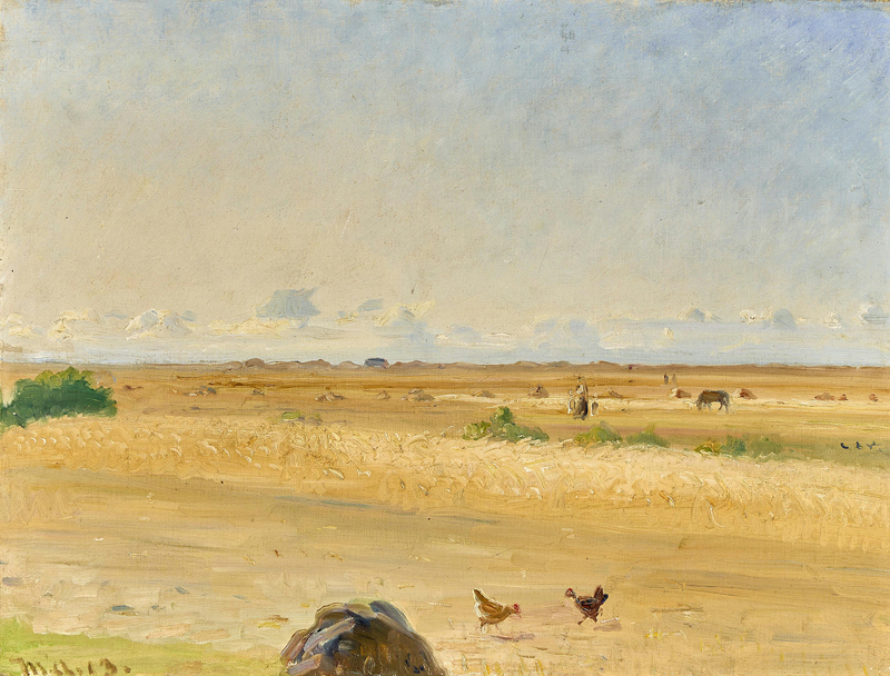 Tanskalainen kesämaisema Skagenin eteläpuolella. -Michael Peter Ancher