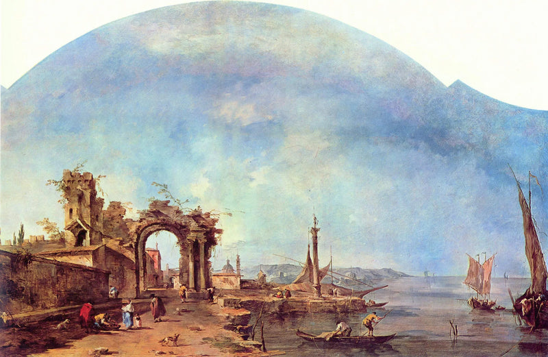 Fantastinen maisema - Francesco Guardi