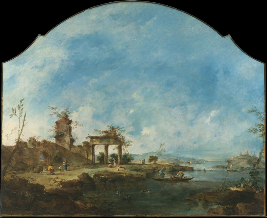 Fantastinen maisema - Francesco Guardi