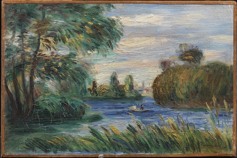 Joki maisema - Pierre-Auguste Renoir