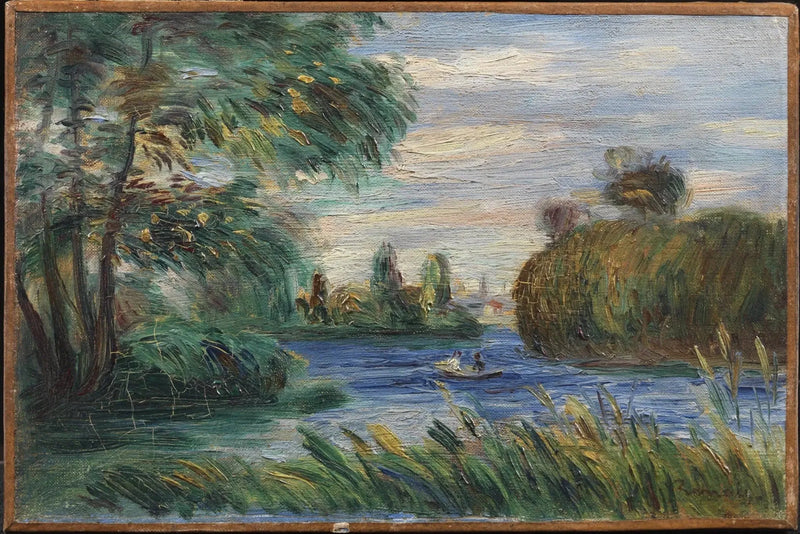 Joki maisema - Pierre-Auguste Renoir