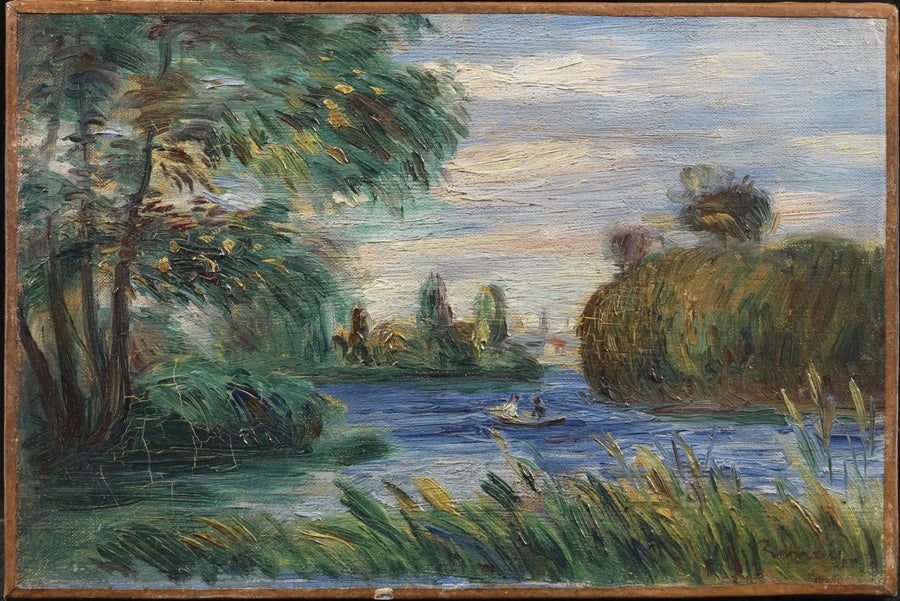 Joki maisema - Pierre-Auguste Renoir