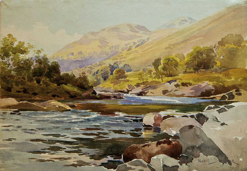 Joki maisema - Rosa Bonheur