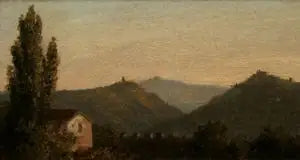 Italianainen maisema (aikaisemmin Saugertiesin Catskills) - Thomas Cole