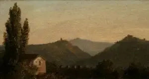 Italianainen maisema (aikaisemmin Saugertiesin Catskills) - Thomas Cole