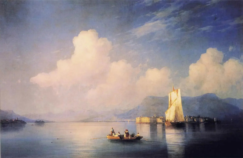 Italianainen maisema (Lac Majeur), ilta - Ivan Aïvazovski