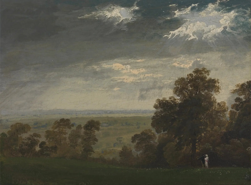 Maisema, Wightin saari tai Richmond Hill - John Martin