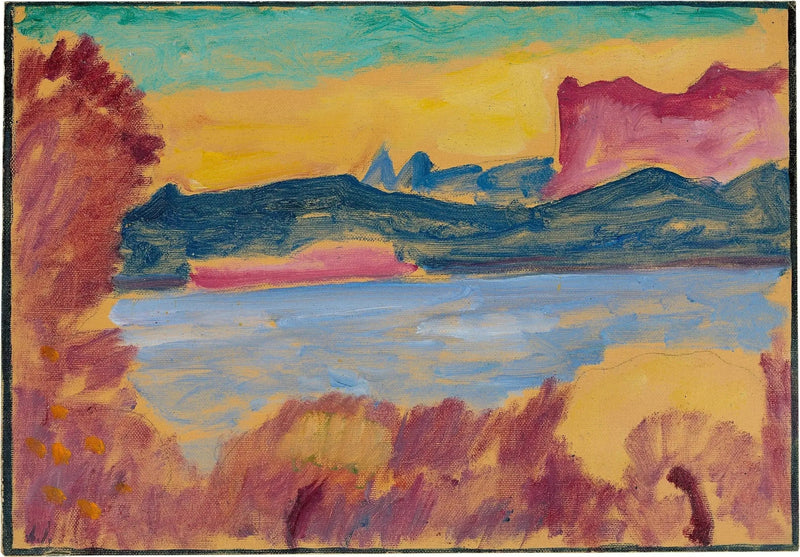 Maisema, Lac Léman - Alexej von Jawlensky
