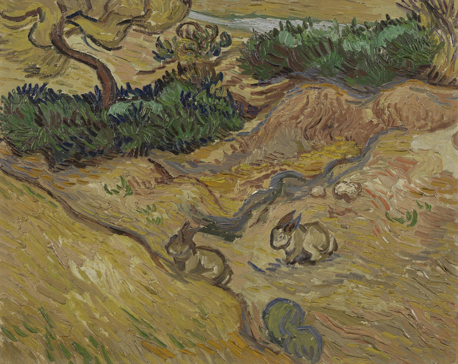 Maisema jänisten kanssa - Vincent van Gogh