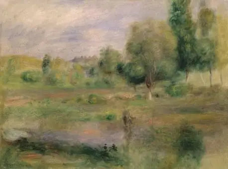 Maisema, järvi - Pierre-Auguste Renoir