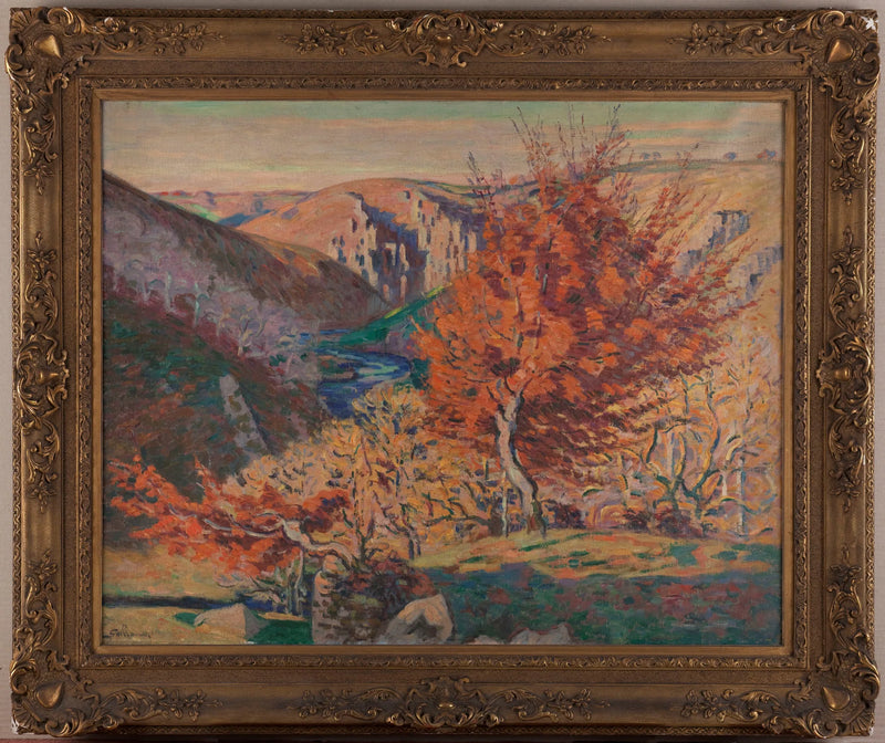 Maisema, Fileuse-kallio - Armand Guillaumin