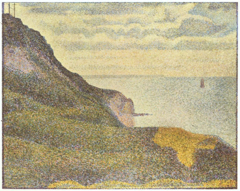 Merimaisema Port-en-Bessissä, Normandia - Georges Seurat