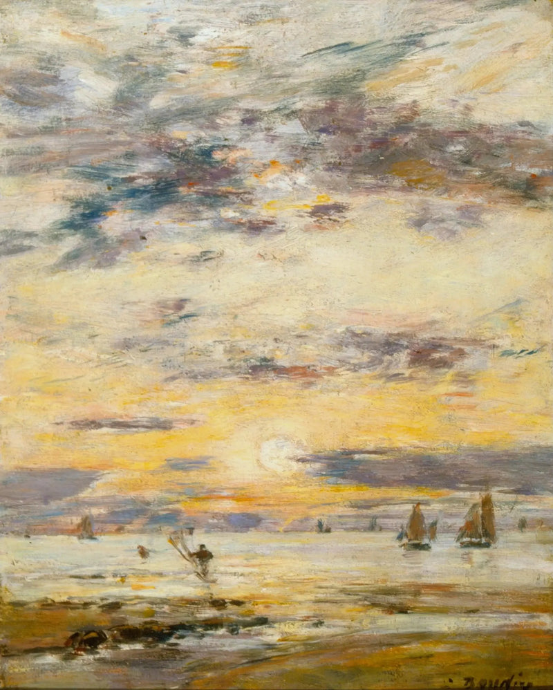 Merimaisema - Auringonlasku - Eugène Boudin