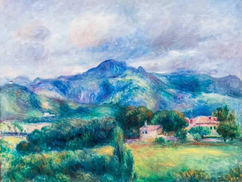 Maisema vuoren kanssa - Pierre-Auguste Renoir