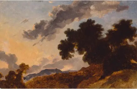 Vuoristomaisema auringonlaskussa - Jean-Honoré Fragonard