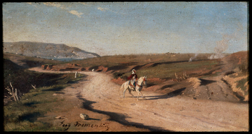 Paysage nord-africain - Eugène Fromentin image 1 copie peinte à la main à l’huile