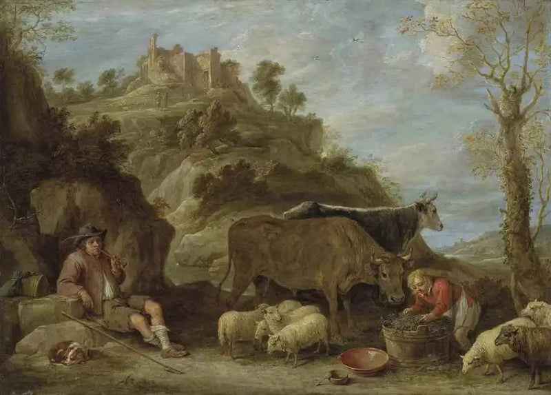 Paimainen maisema - David Teniers nuorempi