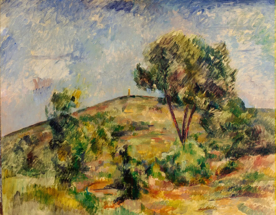 Maisema lähellä Aixia Ceasarin tornin kanssa - Paul Cézanne