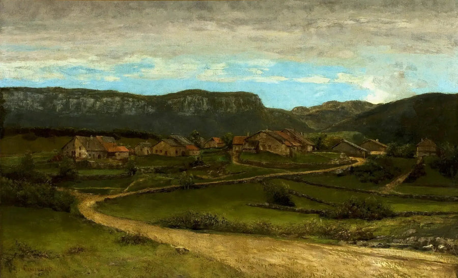 Maisema lähellä Ornansia. - Gustave Courbet