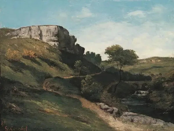 Maisiérsissä lähellä maisema - Gustave Courbet