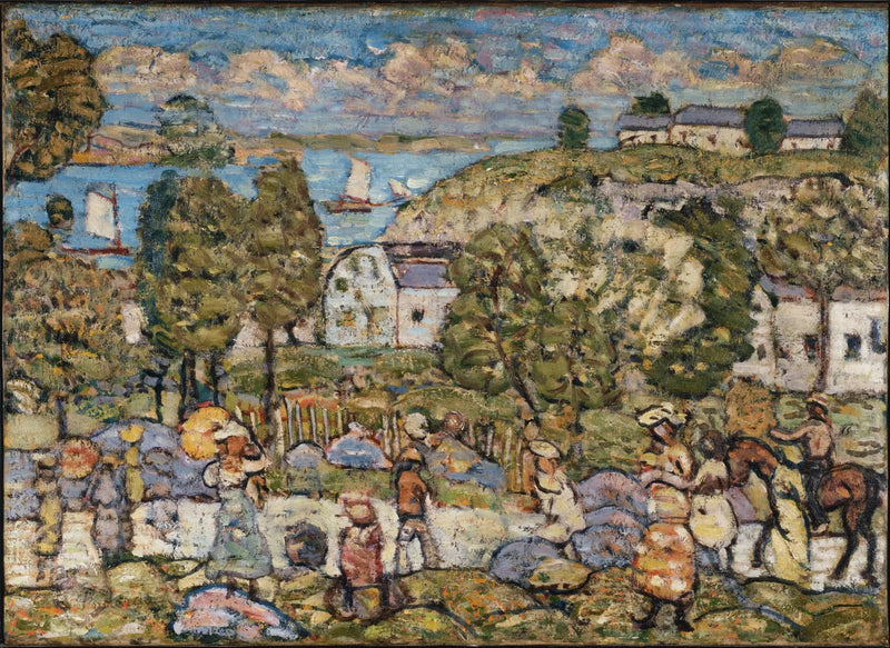 Nahantin lähellä oleva maisema - Maurice Prendergast
